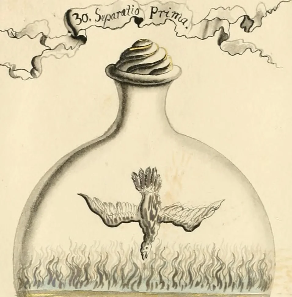 An illustration from Manly Palmer Hall collection of alchemical manuscripts, 1500-1825, 1600, leaf 9