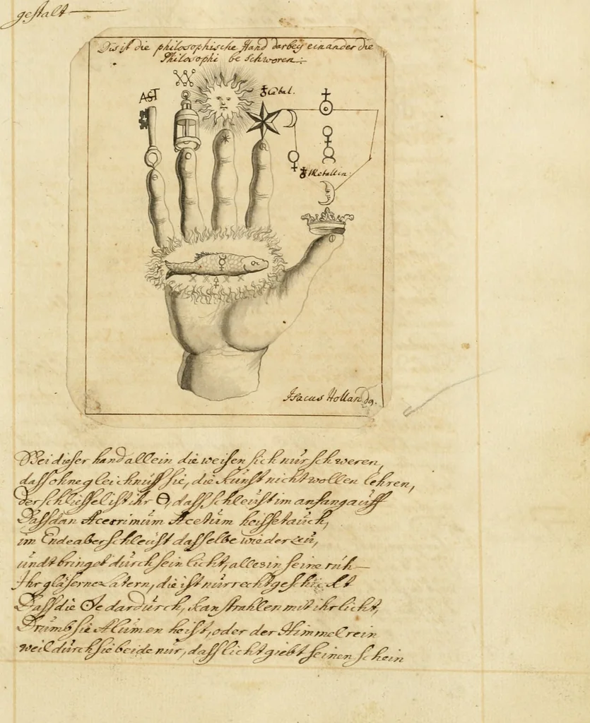 An illustration from Manly Palmer Hall collection of alchemical manuscripts, 1500-1825, 1600, leaf 115