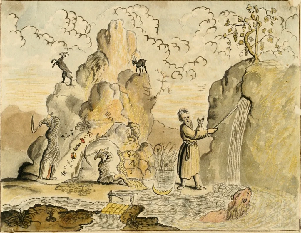 An illustration from Manly Palmer Hall collection of alchemical manuscripts, 1500-1825, 1600, leaf 63