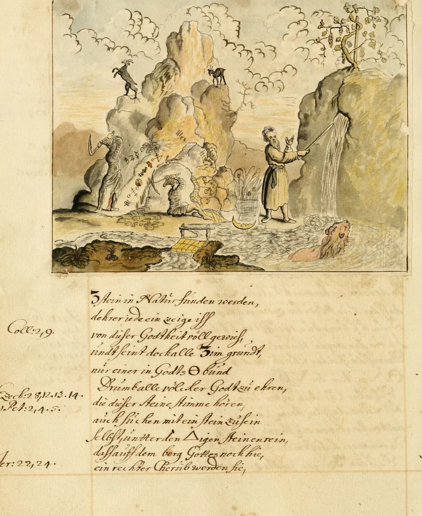 An illustration from Manly Palmer Hall collection of alchemical manuscripts, 1500-1825, 1600, leaf 64