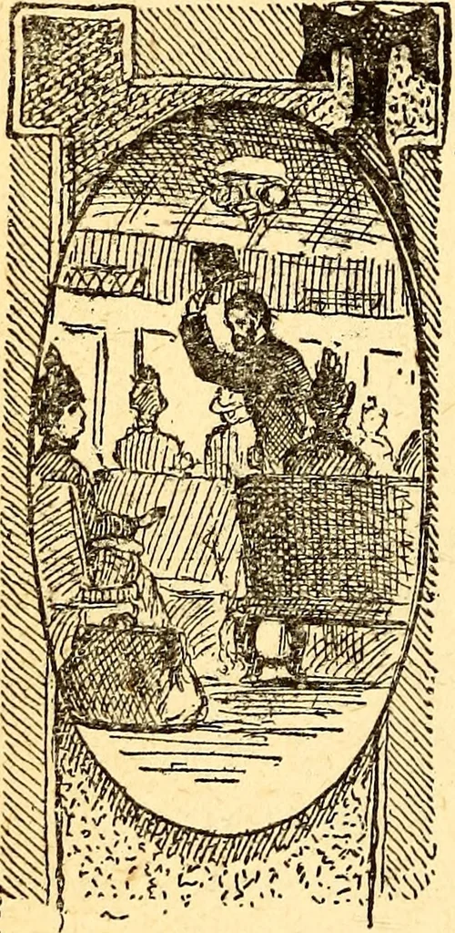 An illustration from Manners, culture and dress of the best American society, including social, commercial and legal forms, letter writing, invitations, &c., also valuable suggestions on self culture and home training, 1893, leaf 165