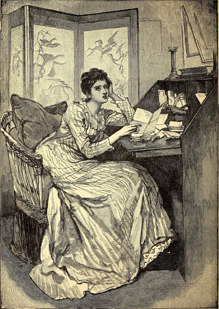 An illustration from Manners, culture and dress of the best American society, including social, commercial and legal forms, letter writing, invitations, &c., also valuable suggestions on self culture and home training, 1893, leaf 181