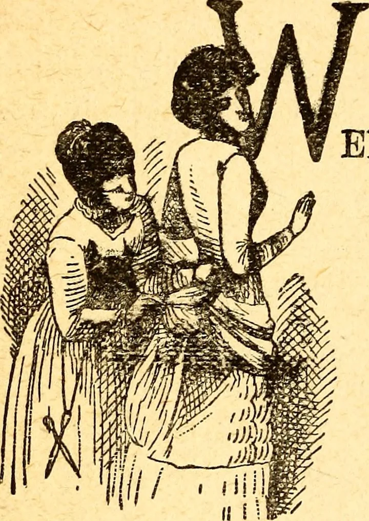 An illustration from Manners, culture and dress of the best American society, including social, commercial and legal forms, letter writing, invitations, &c., also valuable suggestions on self culture and home training, 1893, leaf 341