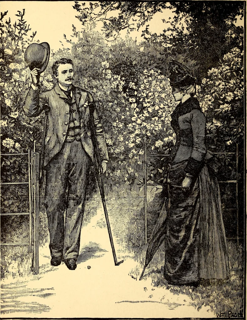 An illustration from Manners, culture and dress of the best American society, including social, commercial and legal forms, letter writing, invitations, &c., also valuable suggestions on self culture and home training, 1893, leaf 55
