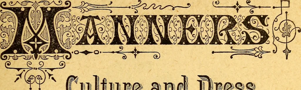 An illustration from Manners, culture and dress of the best American society, including social, commercial and legal forms, letter writing, invitations, &c., also valuable suggestions on self culture and home training, 1893, leaf 6
