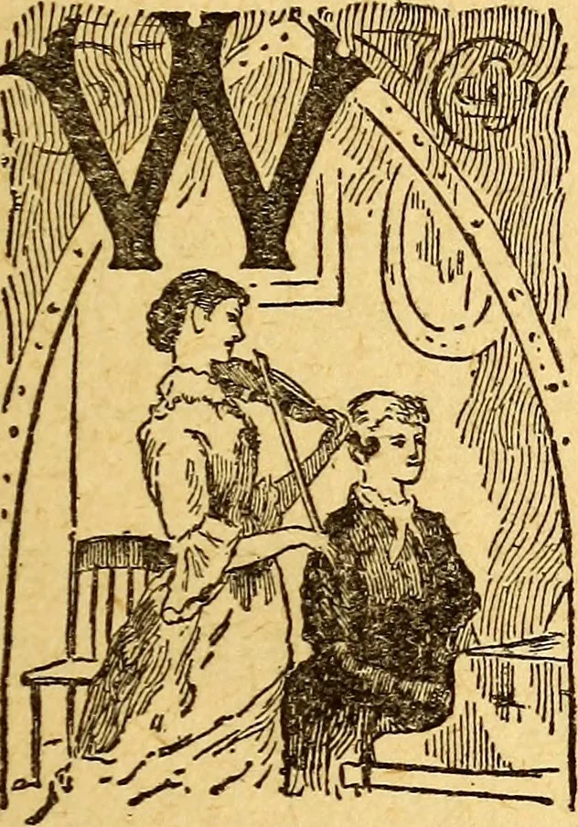 An illustration from Manners, culture and dress of the best American society, including social, commercial and legal forms, letter writing, invitations, &c., also valuable suggestions on self culture and home training, 1893, leaf 60