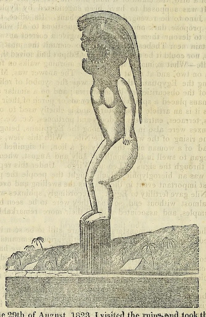 An illustration from The manners and customs of all nations; also, remarkable biographies, notable histories, eccentric sects, singular inventions, natural curiosities, mystical sciences, extraordinary buildings, wonderful animals,- &c., being a compendium of universal information .., 1827, leaf 824