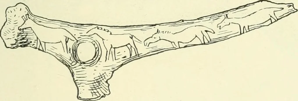 An illustration from Manners and monuments of prehistoric peoples, 1892, leaf 136