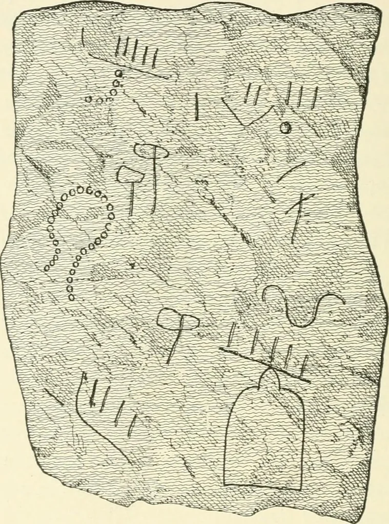An illustration from Manners and monuments of prehistoric peoples, 1892, leaf 231