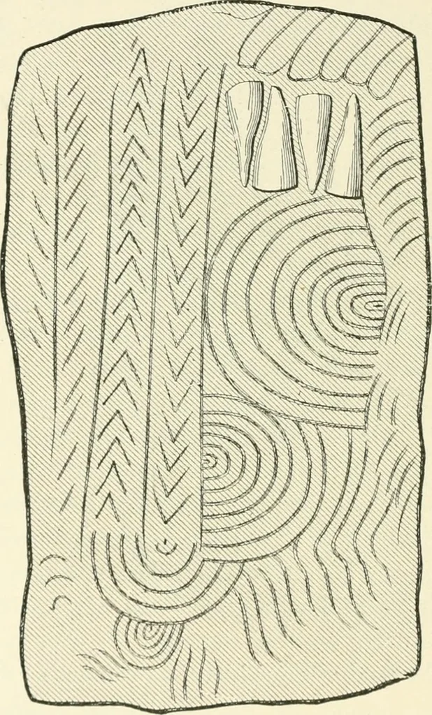 An illustration from Manners and monuments of prehistoric peoples, 1892, leaf 233