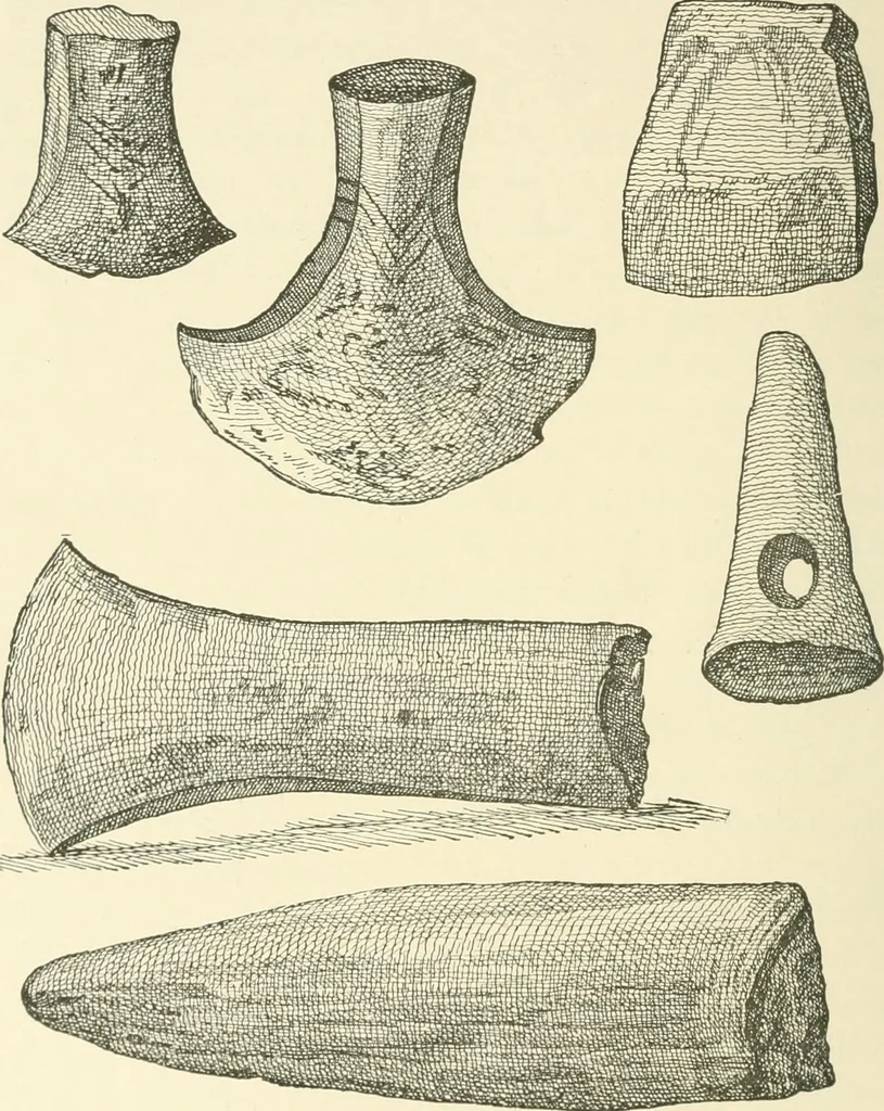 An illustration from Manners and monuments of prehistoric peoples, 1892, leaf 31