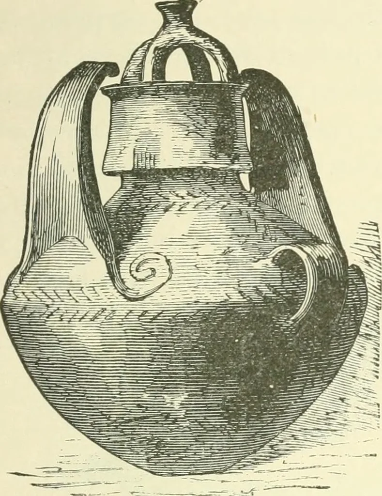 An illustration from Manners and monuments of prehistoric peoples, 1892, leaf 352