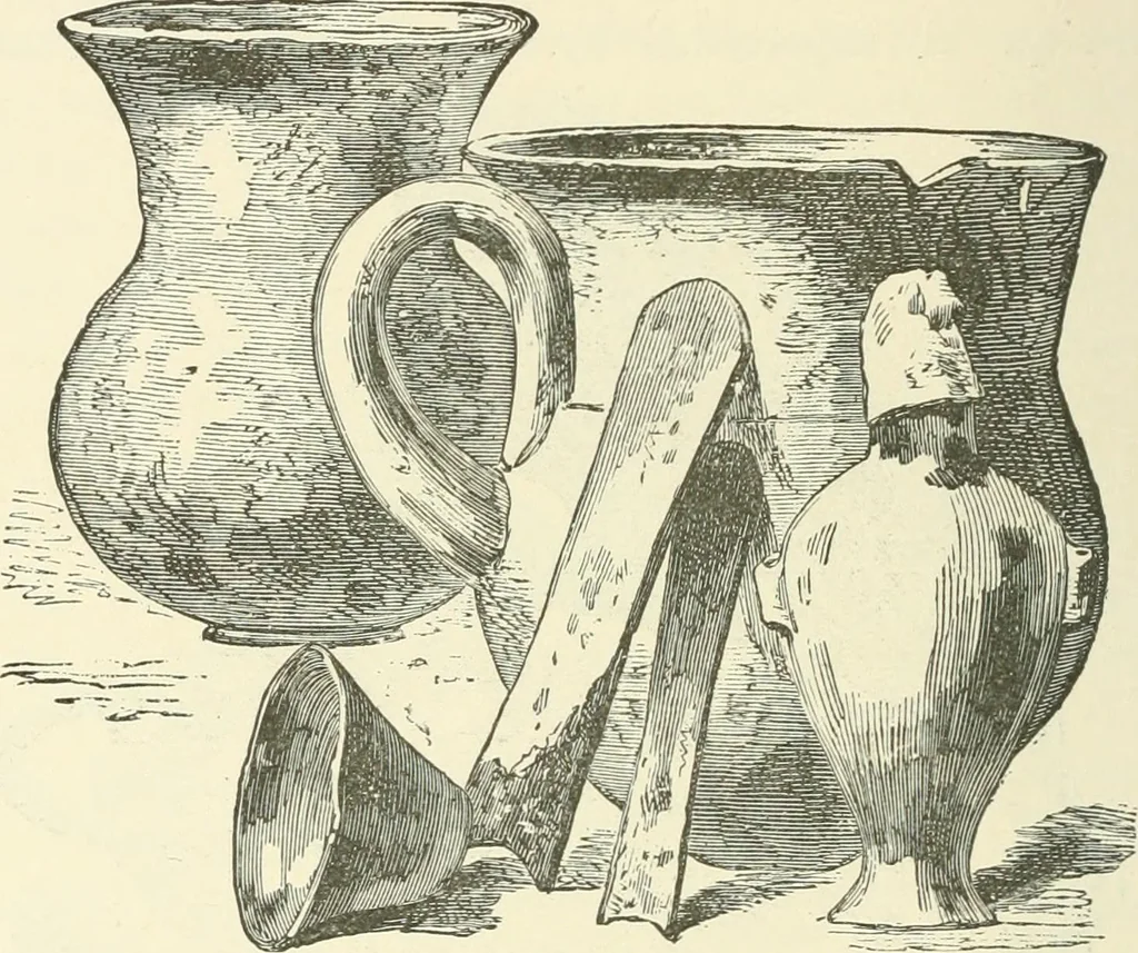 An illustration from Manners and monuments of prehistoric peoples, 1892, leaf 357