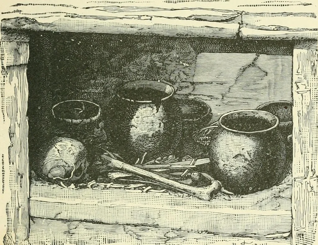 An illustration from Manners and monuments of prehistoric peoples, 1892, leaf 384