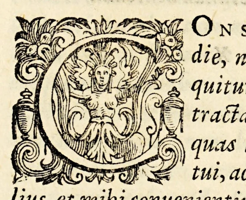 An illustration from M. Antonii Mureti I.C. et. Civis. R. Hymnorum. sacrorum. liber. Eiusdem alia quaedam poematia, 1575, leaf 160