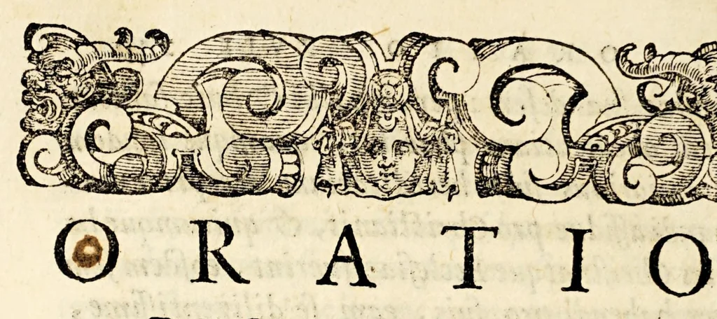 An illustration from M. Antonii Mureti I.C. et. Civis. R. Hymnorum. sacrorum. liber. Eiusdem alia quaedam poematia, 1575, leaf 270