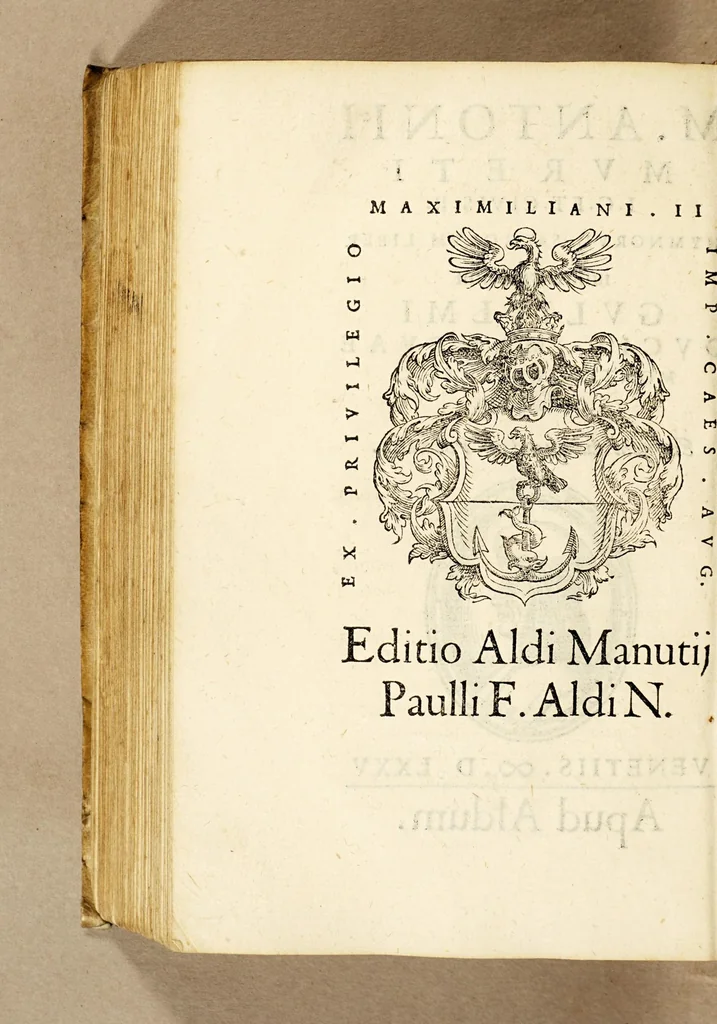 An illustration from M. Antonii Mureti I.C. et. Civis. R. Hymnorum. sacrorum. liber. Eiusdem alia quaedam poematia, 1575, leaf 390