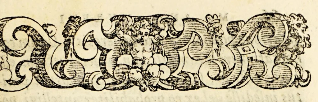 An illustration from M. Antonii Mureti I.C. et. Civis. R. Hymnorum. sacrorum. liber. Eiusdem alia quaedam poematia, 1575, leaf 85