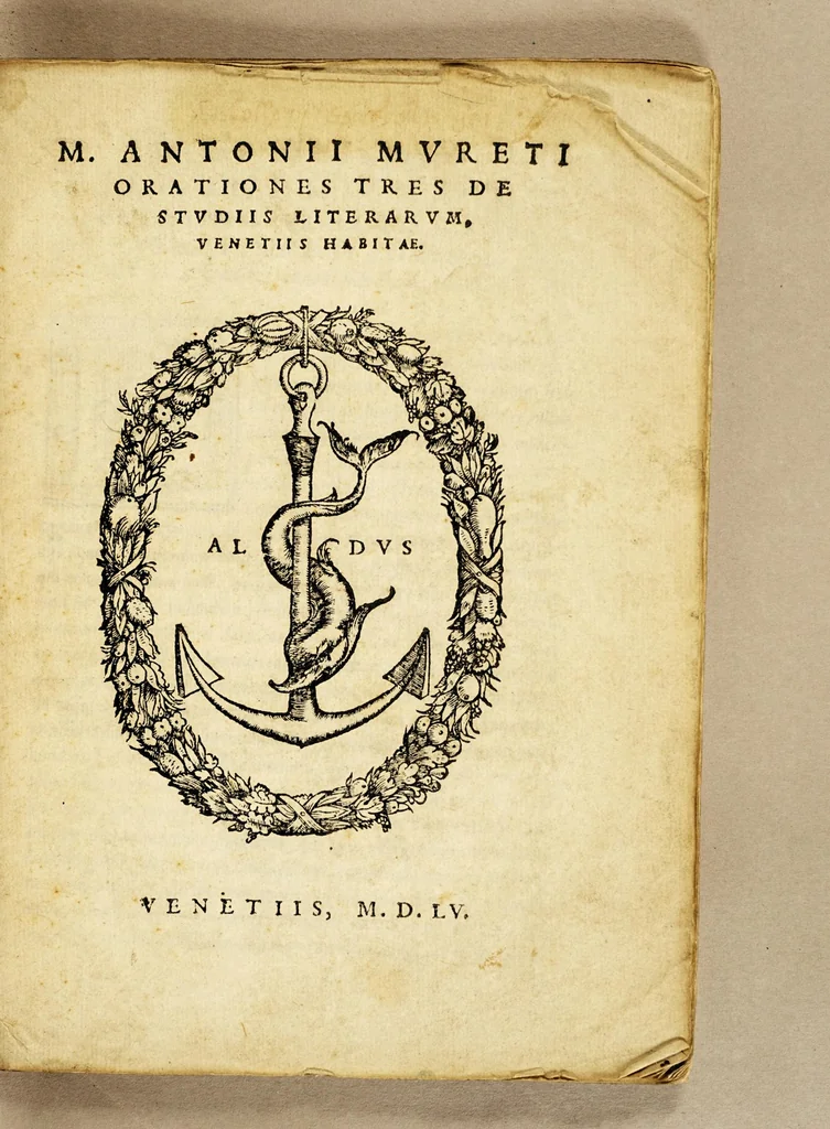 An illustration from M. Antonii Mureti Orationes tres de studiis literarum, Venetiis habitæ, 1555, leaf 5