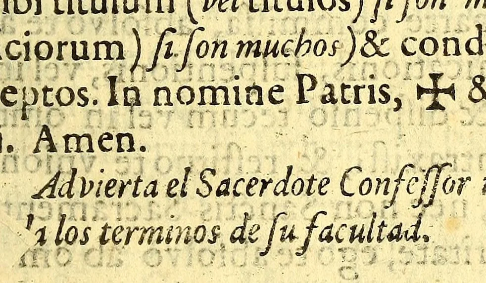 An illustration from Manual de administrar los santos sacramentos à los Españoles, y naturales de esta provincia de Michuacan, : conforme à la reforma de Paulo V. y Vrbana VIII., 1697, leaf 57