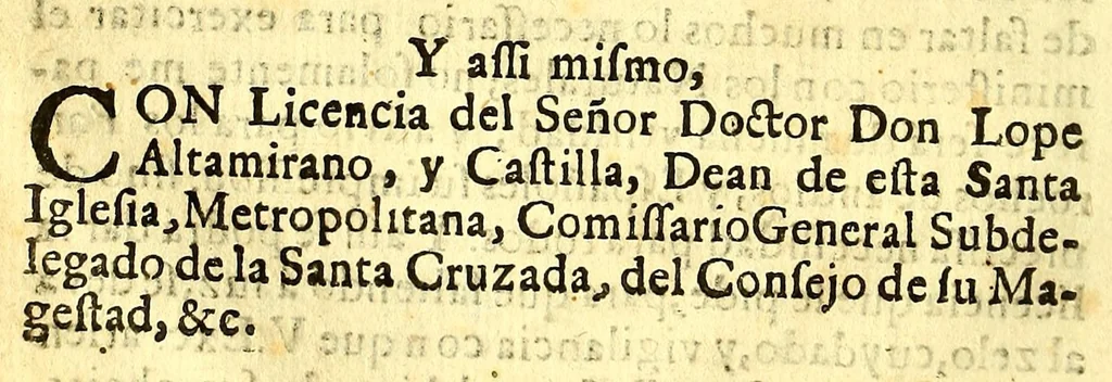 An illustration from Manual de los santos sacramentos conforme al ritual de Paulo V. : Formado por mandado del ilustrissimo, y excelentissimo seor D. Juan de Palafox, y Mendoza, siendo obispo de la Puebla de los Angeles, electo arçobispo de Mexico ... Impresso con privilegio en Mexico el Ao de 1642. Repetida segunda vez su ediccion el Año de 1671. en Mexico con las dos licencias del superior govierno, y ecclesiastica, 1691, leaf 10
