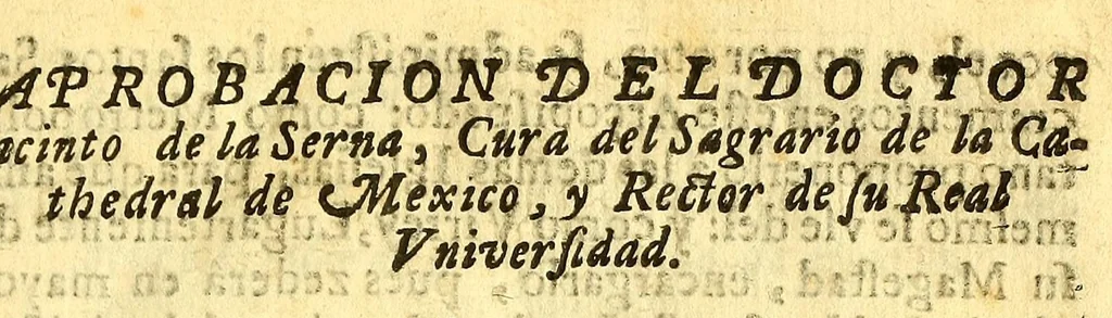 An illustration from Manual de los santos sacramentos conforme al ritual de Paulo V. : Formado por mandado del ilustrissimo, y excelentissimo seor D. Juan de Palafox, y Mendoza, siendo obispo de la Puebla de los Angeles, electo arçobispo de Mexico ... Impresso con privilegio en Mexico el Ao de 1642. Repetida segunda vez su ediccion el Año de 1671. en Mexico con las dos licencias del superior govierno, y ecclesiastica, 1691, leaf 7