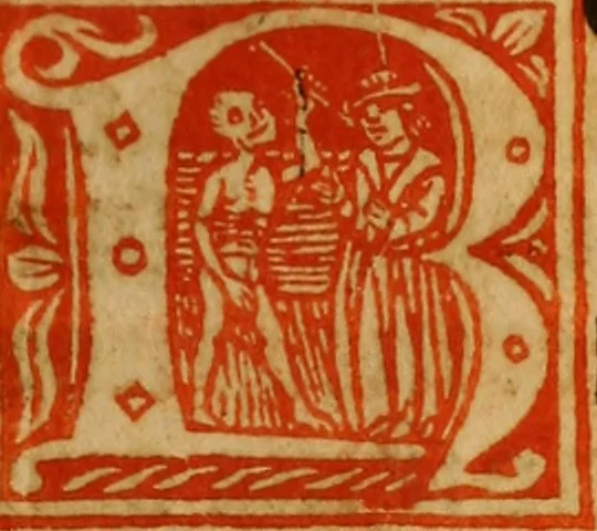 An illustration from Manuale ad vsu[m] sagien[sem], 1515, leaf 142