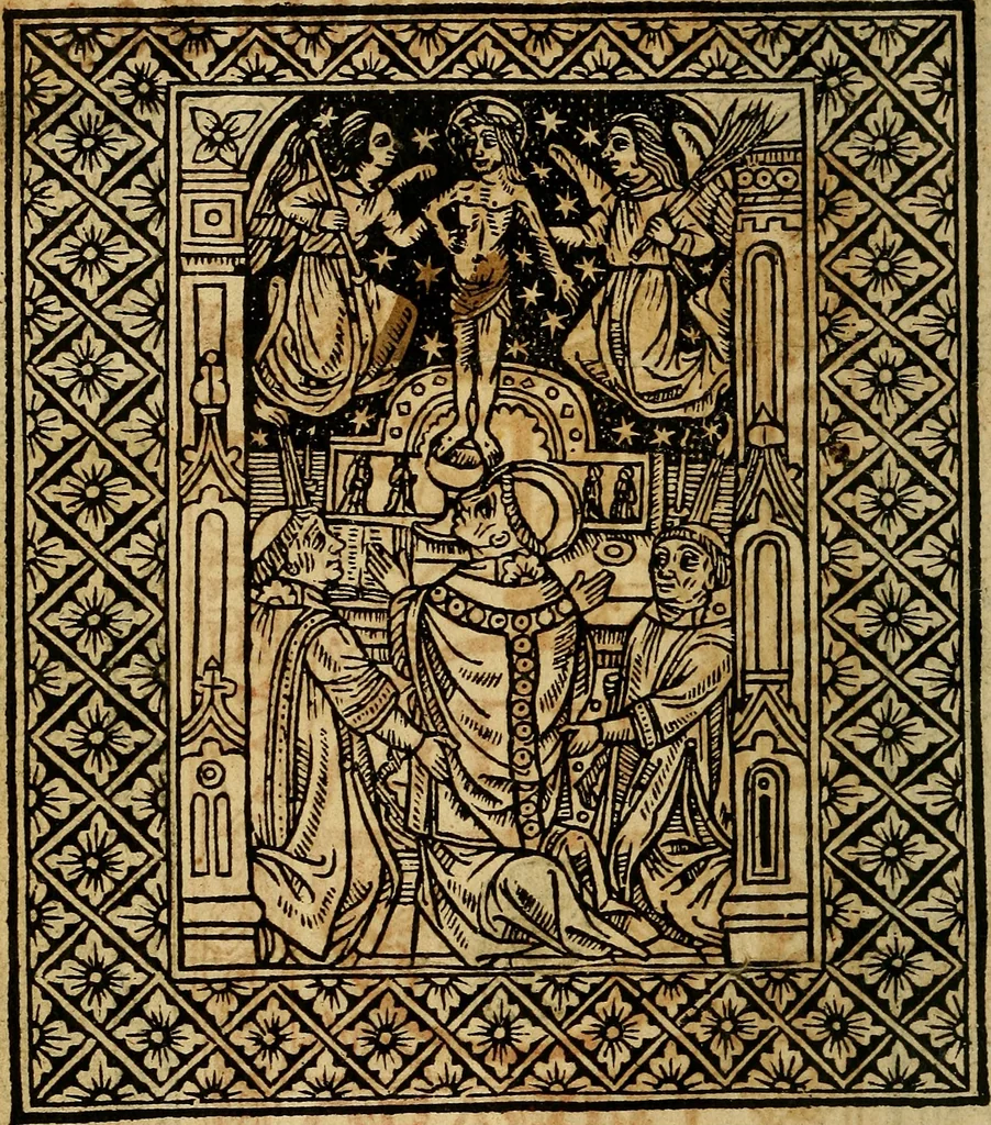 An illustration from Manuale ad vsu[m] sagien[sem], 1515, leaf 7