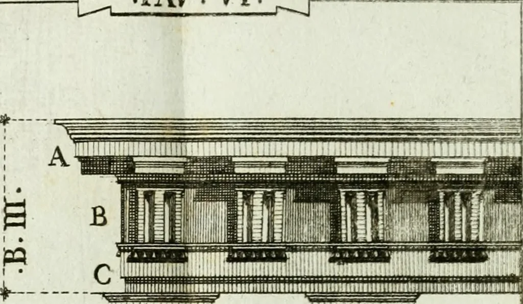 An illustration from Manuale d'architettura, 1789, leaf 173