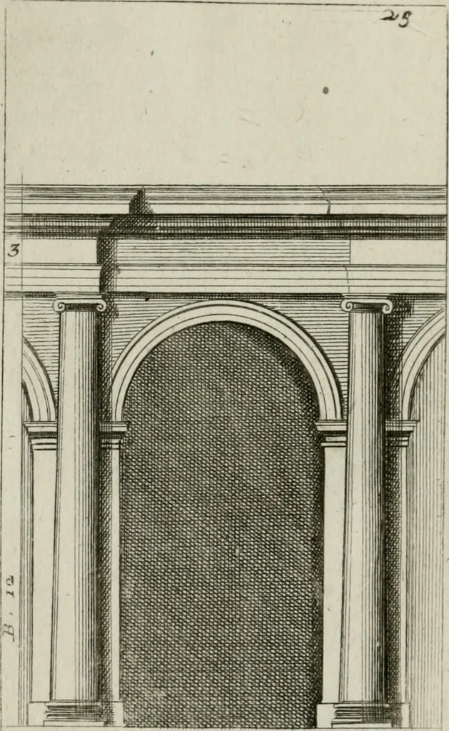 An illustration from Manuale di architettura, 1757, leaf 51