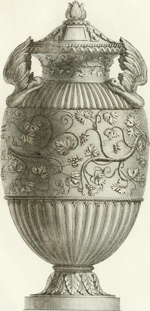 An illustration from Manuale di varj ornamenti componenti la serie de' vasj antichi : si' di marmo che di bronzo esistenti in Roma e fuori, 1821, leaf 120