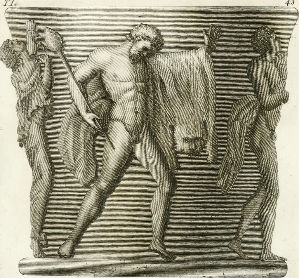 An illustration from Manuale di varj ornamenti componenti la serie de' vasj antichi : si' di marmo che di bronzo esistenti in Roma e fuori, 1821, leaf 128