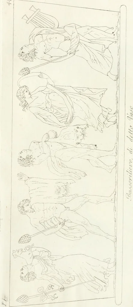 An illustration from Manuale di varj ornamenti componenti la serie de' vasj antichi : si' di marmo che di bronzo esistenti in Roma e fuori, 1821, leaf 130