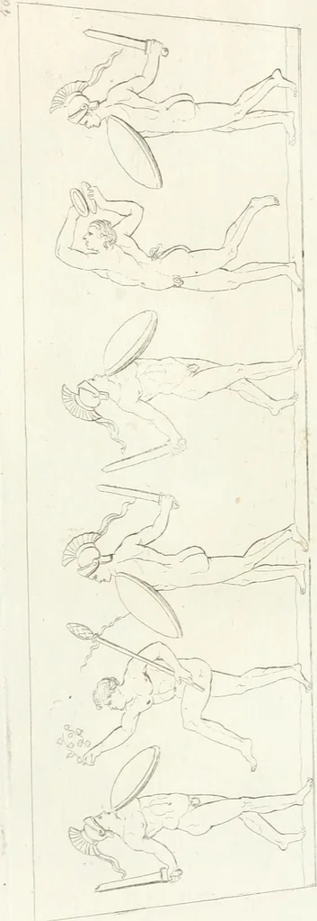 An illustration from Manuale di varj ornamenti componenti la serie de' vasj antichi : si' di marmo che di bronzo esistenti in Roma e fuori, 1821, leaf 134