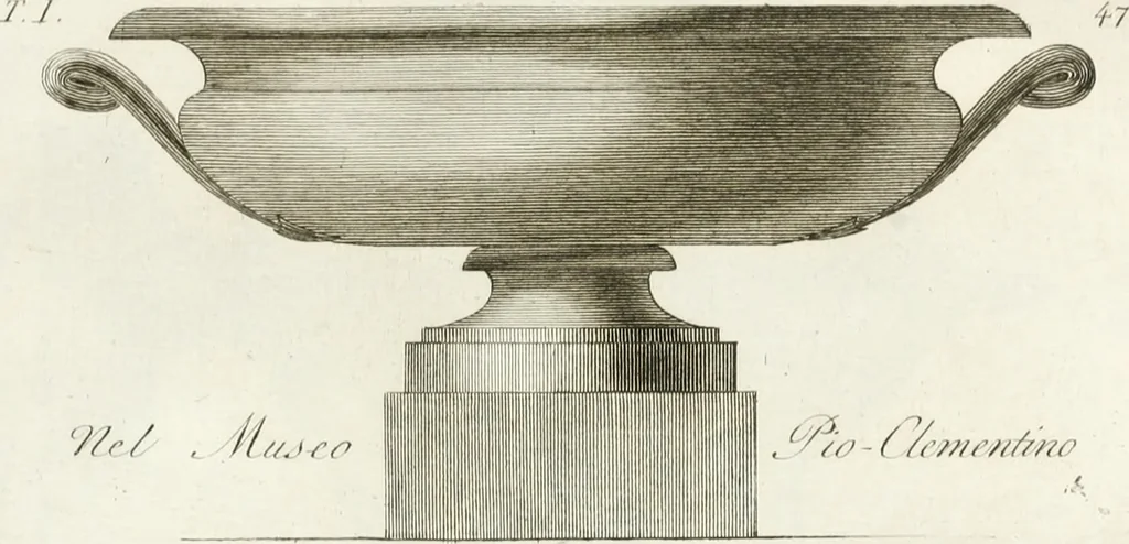 An illustration from Manuale di varj ornamenti componenti la serie de' vasj antichi : si' di marmo che di bronzo esistenti in Roma e fuori, 1821, leaf 136