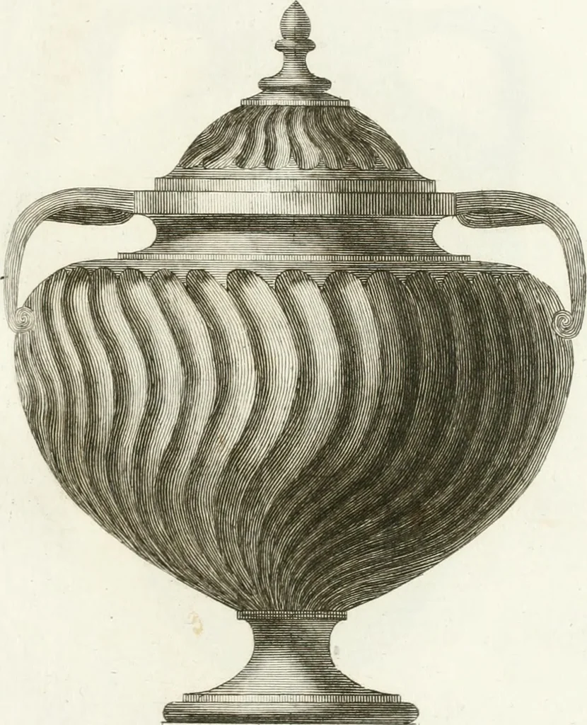 An illustration from Manuale di varj ornamenti componenti la serie de' vasj antichi : si' di marmo che di bronzo esistenti in Roma e fuori, 1821, leaf 138