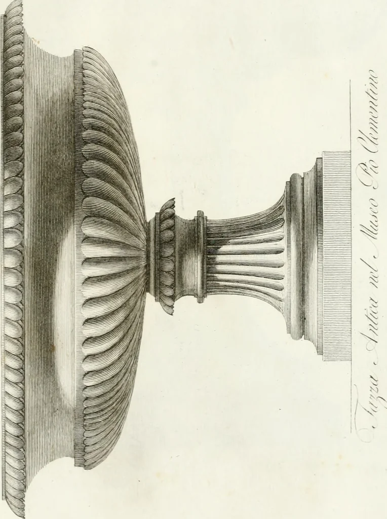 An illustration from Manuale di varj ornamenti componenti la serie de' vasj antichi : si' di marmo che di bronzo esistenti in Roma e fuori, 1821, leaf 154