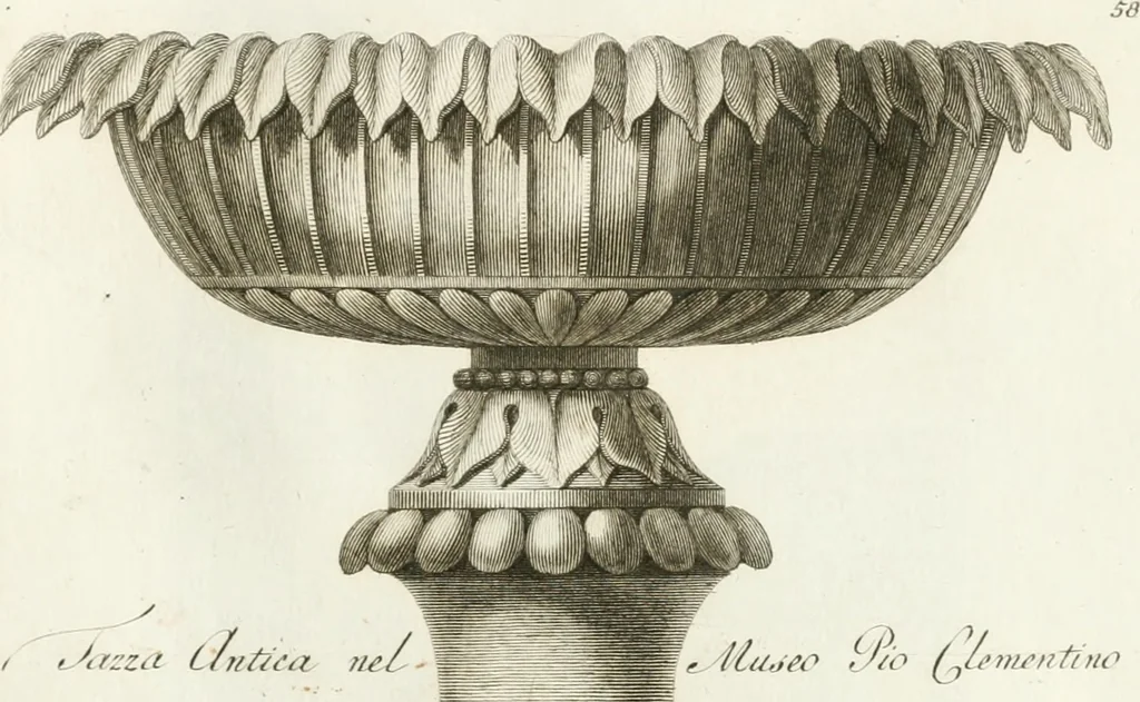 An illustration from Manuale di varj ornamenti componenti la serie de' vasj antichi : si' di marmo che di bronzo esistenti in Roma e fuori, 1821, leaf 158