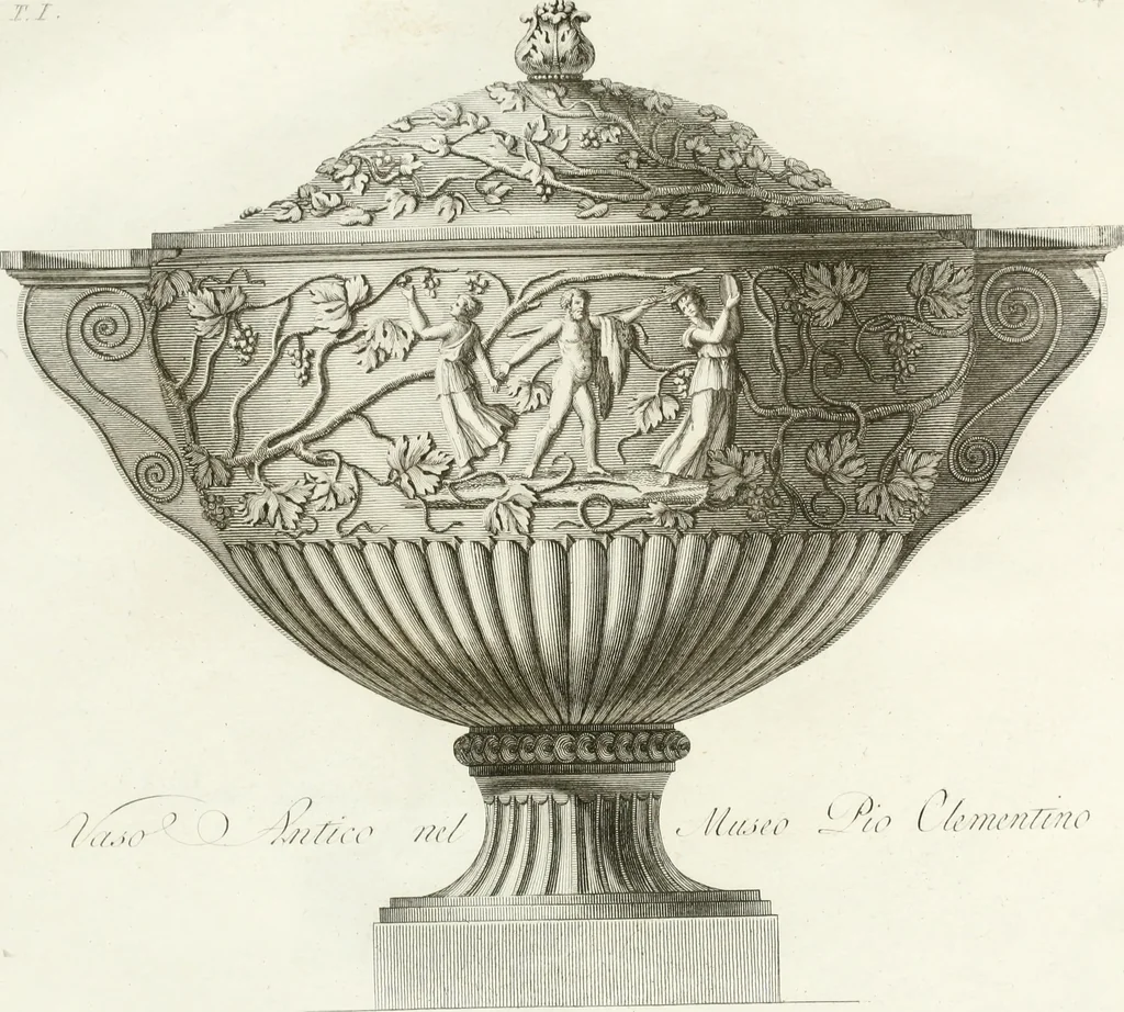 An illustration from Manuale di varj ornamenti componenti la serie de' vasj antichi : si' di marmo che di bronzo esistenti in Roma e fuori, 1821, leaf 170