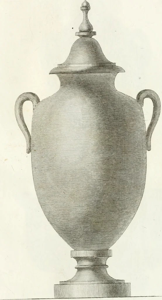 An illustration from Manuale di varj ornamenti componenti la serie de' vasj antichi : si' di marmo che di bronzo esistenti in Roma e fuori, 1821, leaf 174