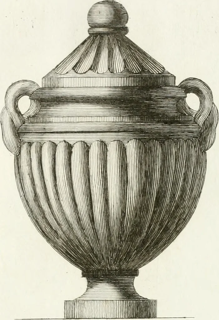 An illustration from Manuale di varj ornamenti componenti la serie de' vasj antichi : si' di marmo che di bronzo esistenti in Roma e fuori, 1821, leaf 176