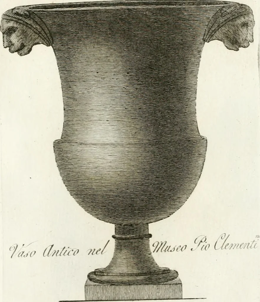 An illustration from Manuale di varj ornamenti componenti la serie de' vasj antichi : si' di marmo che di bronzo esistenti in Roma e fuori, 1821, leaf 50