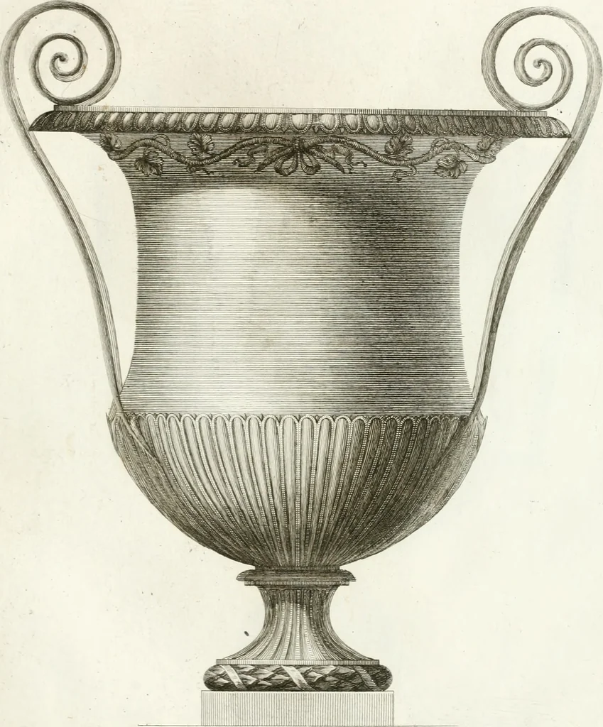 An illustration from Manuale di varj ornamenti componenti la serie de' vasj antichi : si' di marmo che di bronzo esistenti in Roma e fuori, 1821, leaf 56