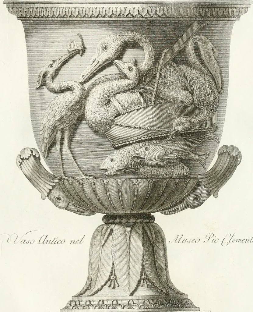 An illustration from Manuale di varj ornamenti componenti la serie de' vasj antichi : si' di marmo che di bronzo esistenti in Roma e fuori, 1821, leaf 66