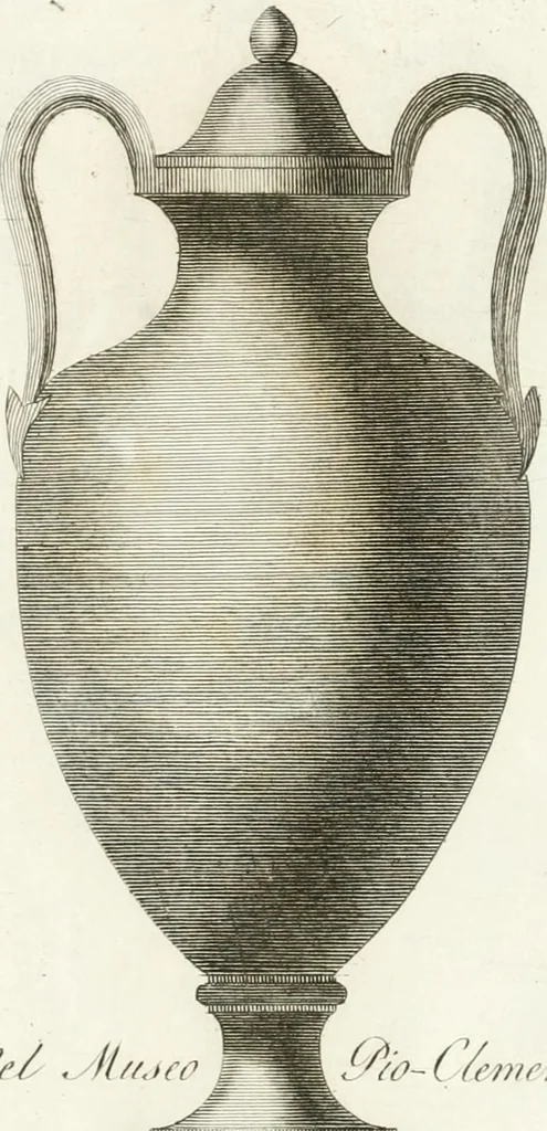 An illustration from Manuale di varj ornamenti componenti la serie de' vasj antichi : si' di marmo che di bronzo esistenti in Roma e fuori, 1821, leaf 76