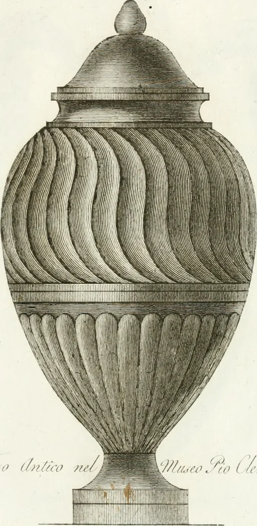 An illustration from Manuale di varj ornamenti componenti la serie de' vasj antichi : si' di marmo che di bronzo esistenti in Roma e fuori, 1821, leaf 80