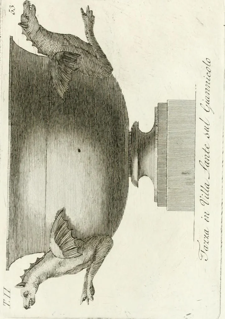 An illustration from Manuale di varj ornamenti componenti la serie de' vasj antichi : si' di marmo che di bronzo esistenti in Roma e fuori, 1821, leaf 132