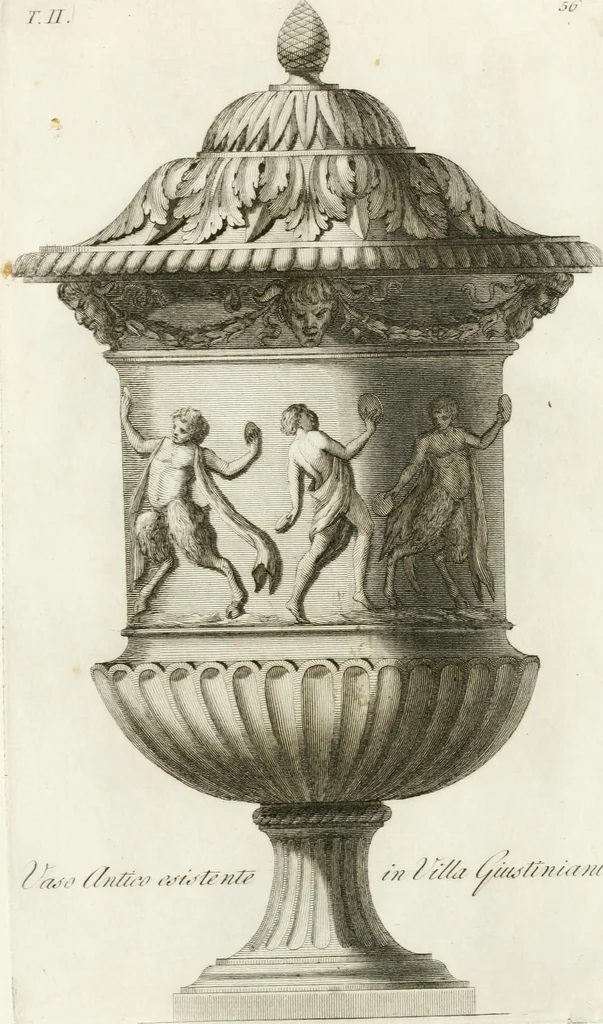 An illustration from Manuale di varj ornamenti componenti la serie de' vasj antichi : si' di marmo che di bronzo esistenti in Roma e fuori, 1821, leaf 138