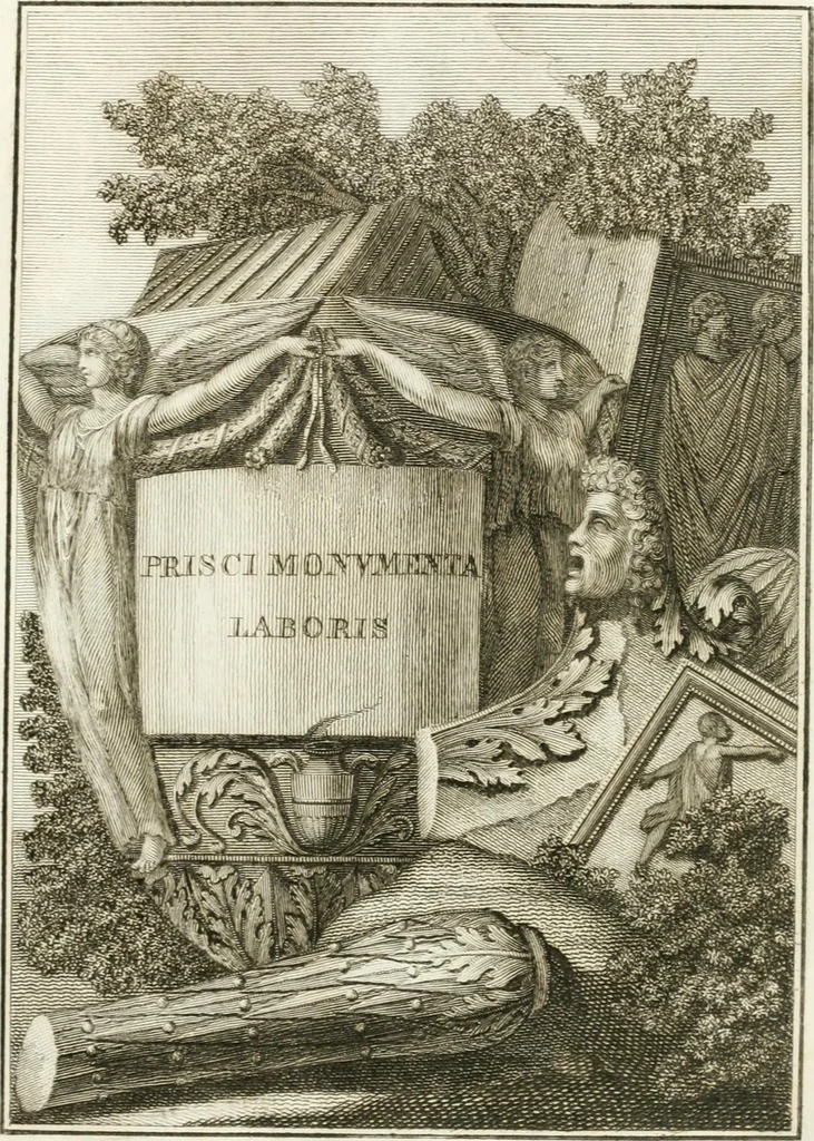 An illustration from Manuale di varj ornamenti componenti la serie de' vasj antichi : si' di marmo che di bronzo esistenti in Roma e fuori, 1821, leaf 28