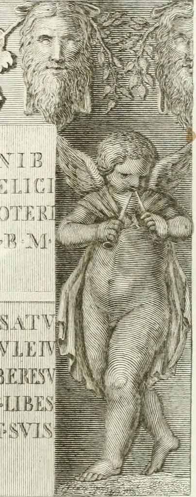 An illustration from Manuale di varj ornamenti componenti la serie de' vasj antichi : si' di marmo che di bronzo esistenti in Roma e fuori, 1821, leaf 32